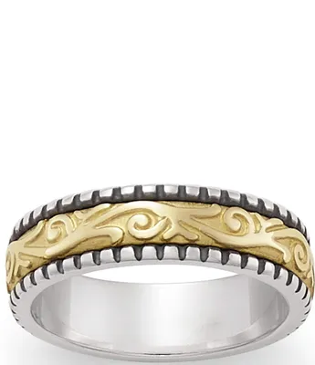 James Avery Beaded Scrolled Band Ring