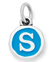 James Avery Blue Enamel Initial Charm
