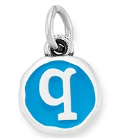 James Avery Blue Enamel Initial Charm