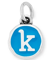 James Avery Blue Enamel Initial Charm