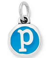 James Avery Blue Enamel Initial Charm
