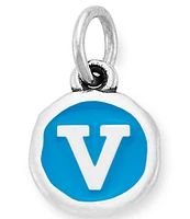 James Avery Blue Enamel Initial Charm