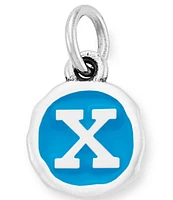 James Avery Blue Enamel Initial Charm