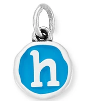James Avery Blue Enamel Initial Charm