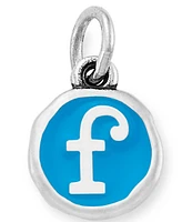 James Avery Blue Enamel Initial Charm