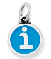 James Avery Blue Enamel Initial Charm