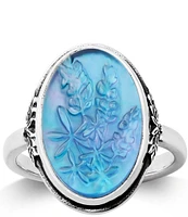 James Avery Bluebonnet Layered Sculpted Gemstone Band Ring