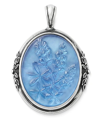 James Avery Bluebonnet Sculpted Triplet Charm