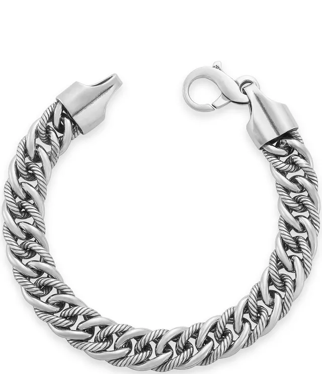 James Avery Heavy Double Curb Chain Charm Bracelet - Large