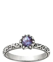 James Avery Cherished Sterling Alexandrite Birthstone Ring