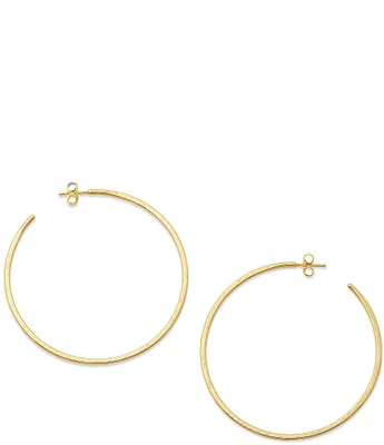 James Avery Classic 14K Gold Hammered Hoop Earrings