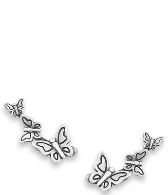 James Avery Dancing Butterfly Climber Earrings