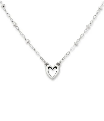 James Avery Delicate Heart Beaded Short Pendant Necklace