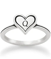 James Avery Delicate Heart Initial Ring