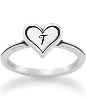 James Avery Delicate Heart Initial Ring