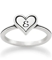 James Avery Delicate Heart Initial Ring