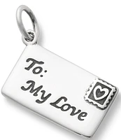 James Avery Enamel and Sterling Silver Love Letter Charm