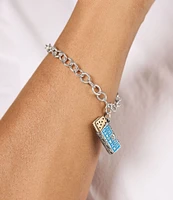 James Avery Enamel Bluebell Ice Cream Sandwich Charm