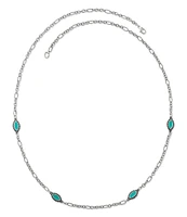 James Avery Teal Enamel Cordoba Necklace