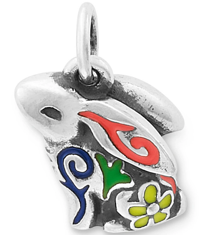 James Avery Enamel Festive Bunny Charm