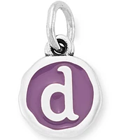 James Avery Enamel Purple Initial Charm