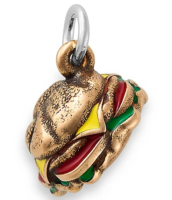 James Avery Enamel Sterling Silver Cheeseburger Charm