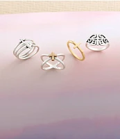 James Avery Faith & Love Ring Set