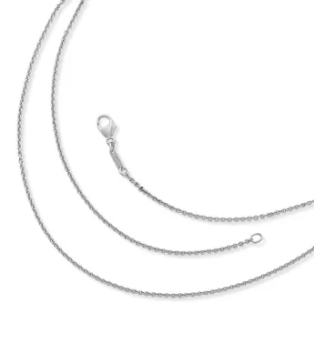 James Avery 18K White Gold Fine Cable Chain