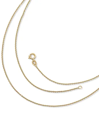 James Avery 18K Gold/ Sterling Silver Fine Cable Chain