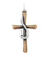 James Avery Fishers of Men Sculpted Cross Charm