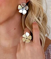 James Avery Floral Silhouette Stud Earrings