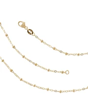 James Avery Forged 14K Gold Beaded Chain