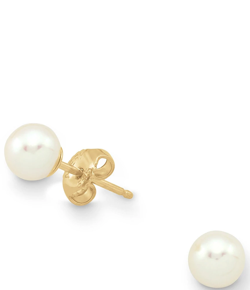 James Avery Freshwater Cultured Pearl 14K Gold Earrings