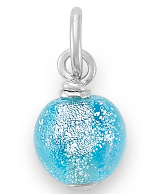 James Avery Glitter Mini Art Glass Bead Charm