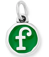 James Avery Green Enamel Initial Charm