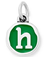 James Avery Green Enamel Initial Charm