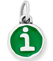 James Avery Green Enamel Initial Charm