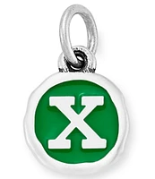 James Avery Green Enamel Initial Charm