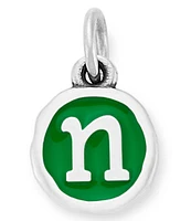 James Avery Green Enamel Initial Charm