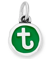 James Avery Green Enamel Initial Charm