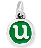 James Avery Green Enamel Initial Charm