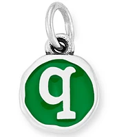 James Avery Green Enamel Initial Charm