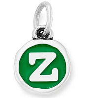 James Avery Green Enamel Initial Charm