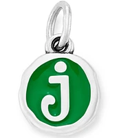 James Avery Green Enamel Initial Charm