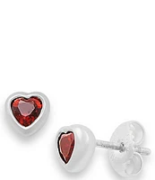 James Avery Heart Gemstone Stud Earrings