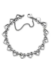 James Avery Heart Link Charm Bracelet