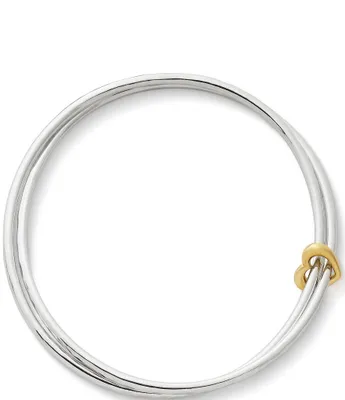 James Avery Heart of Gold 14K Combo Bangle Bracelet