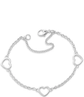 James Avery Heart Station Charm Bracelet