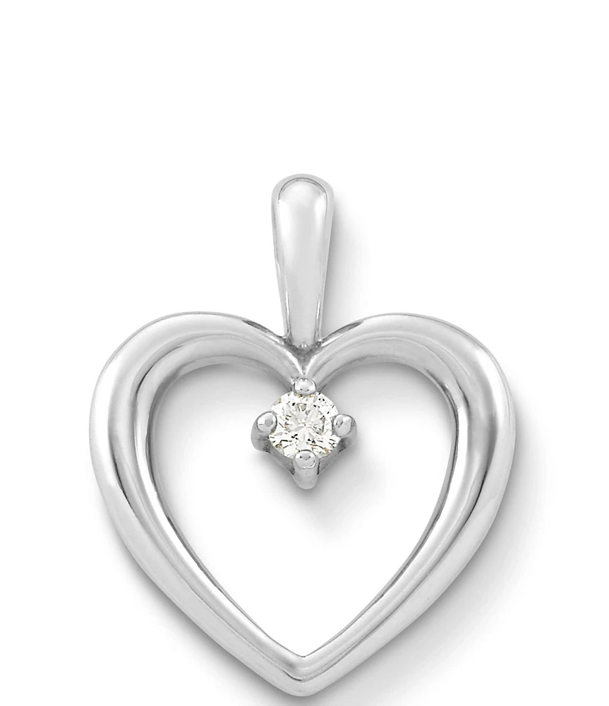 James Avery Heart with Diamond Charm