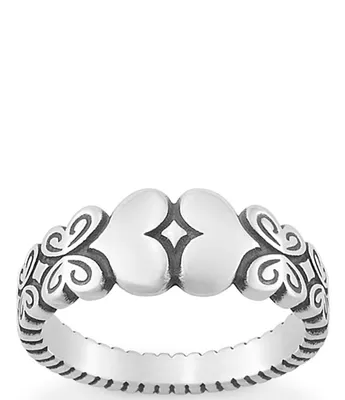 James Avery Sterling Silver Hearts and Butterflies Ring